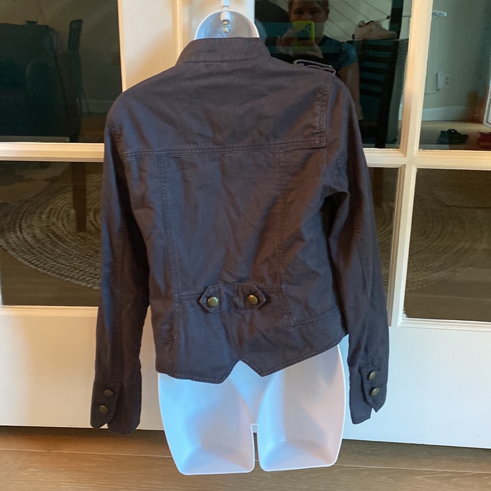 Utility jacket navy blue size medium - Picture 3 of 3